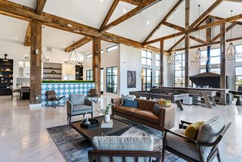 Corban farms at cane ridge clubhouse with games, lounge area, and kitchen